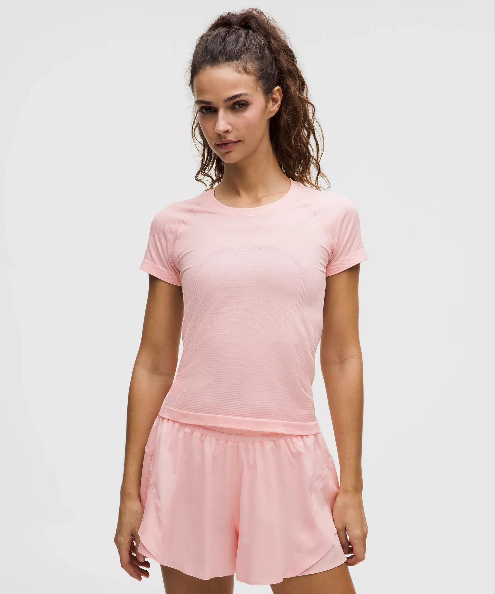 Swiftly Open-Hole V-Neck Long-Sleeve Shirt