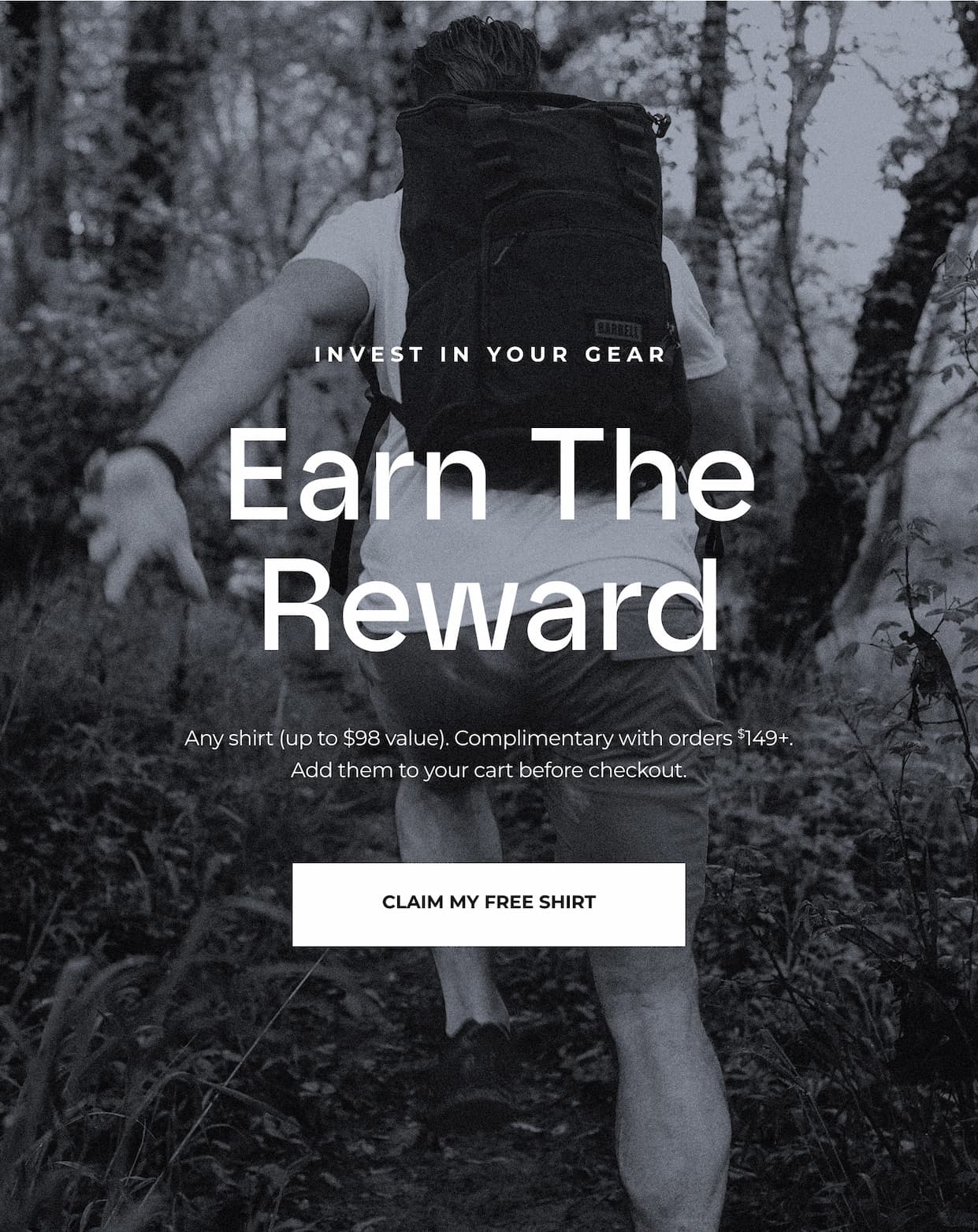 Invest in your gear. Earn the reward. Any pair of shorts, complimentary with orders $149+.