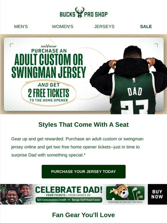 Buy A Swingman Jersey, Get 2 Tickets Free