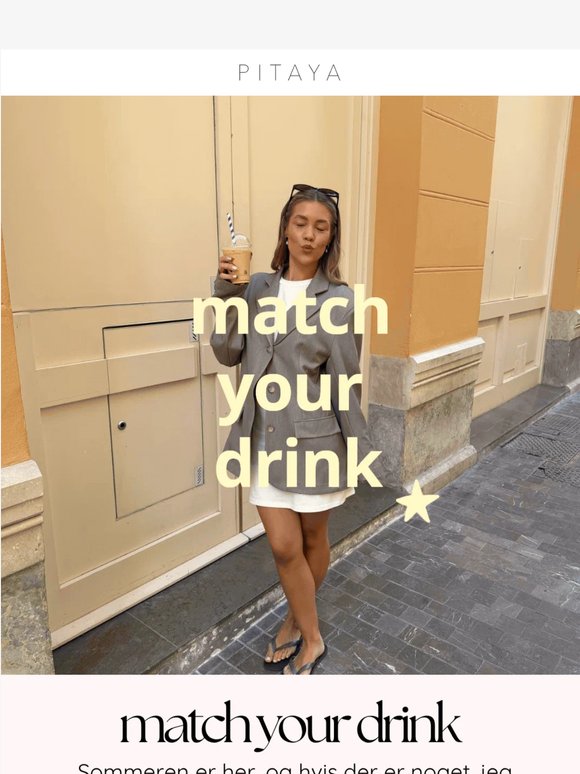 Match dit outfit med din Y iced drink💛🤎