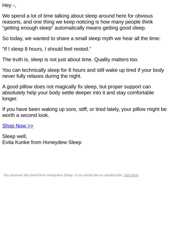 Good Sleep vs. Long Sleep