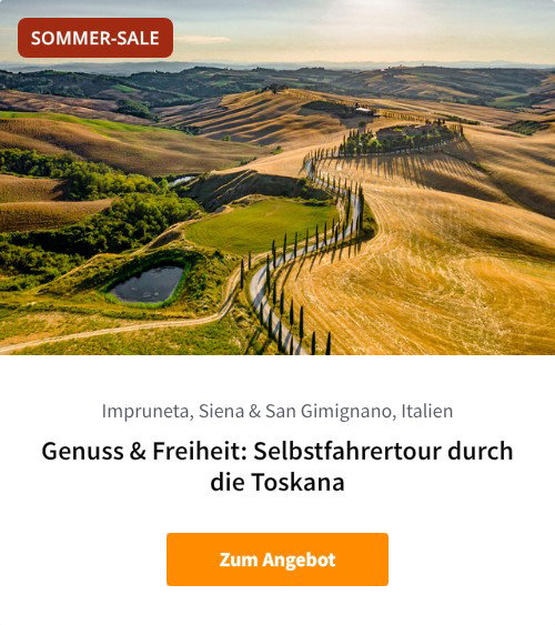 Genuss &amp; Freiheit: Selbstfahrertour durch die Toskana