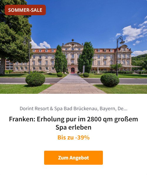 Franken: Erholung pur im 2800 qm großem Spa erleben