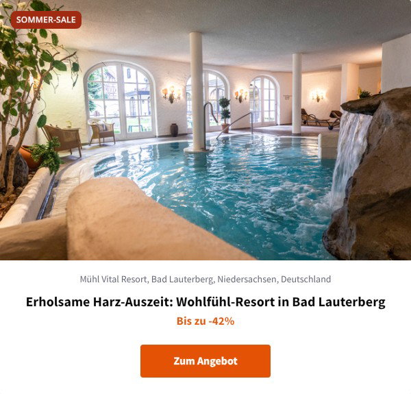Erholsame Harz-Auszeit: Wohlfühl-Resort in Bad Lauterberg