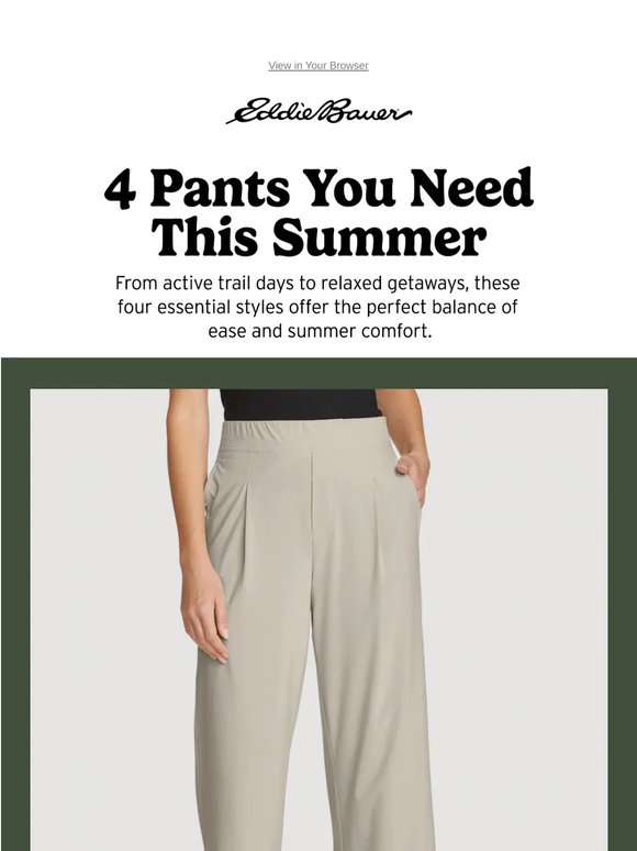 4 Pants You Need This Summer