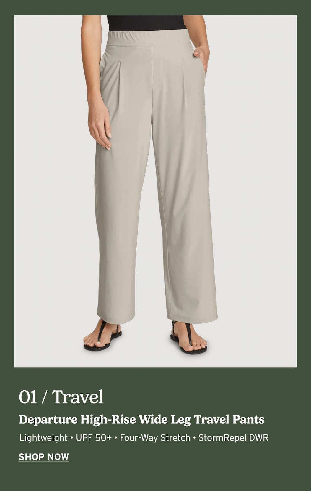 Women's Departure High-Rise Wide Leg Travel Pants