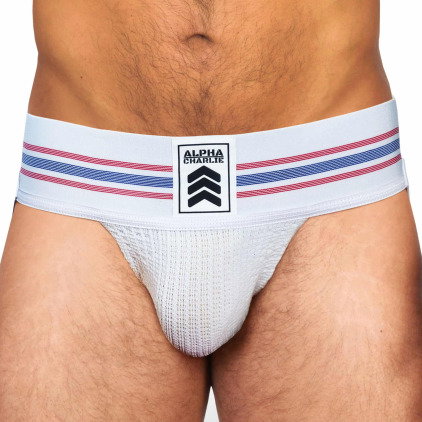 Alpha Charlie Jock Strap Barracks Blanc