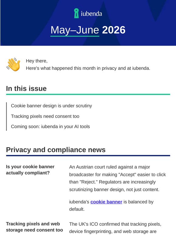 What's new in May–June