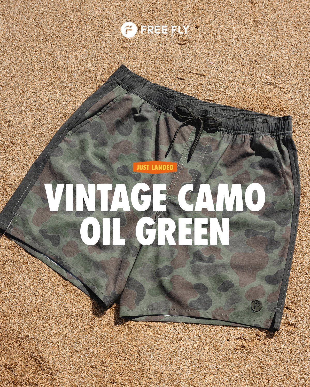 Just Landed - Vintage Camo Oil Green