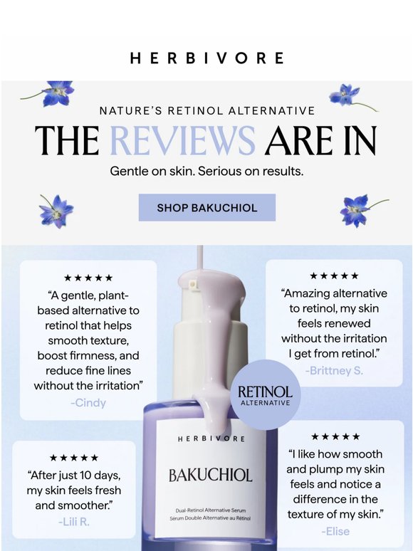 The reviews are in: meet nature's retinol alternative ✨