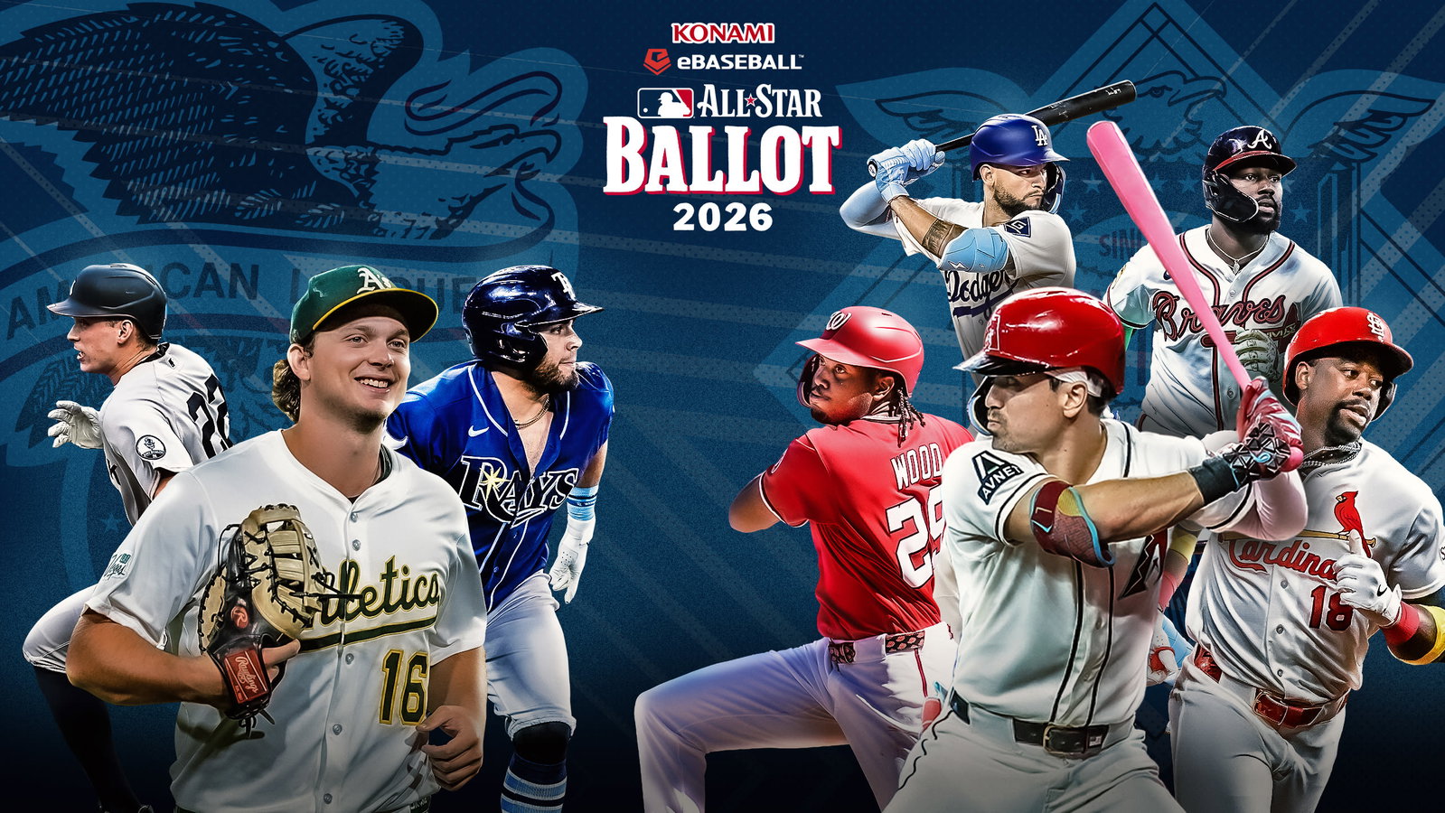 A graphic with the top AL first basemen and NL outfielders