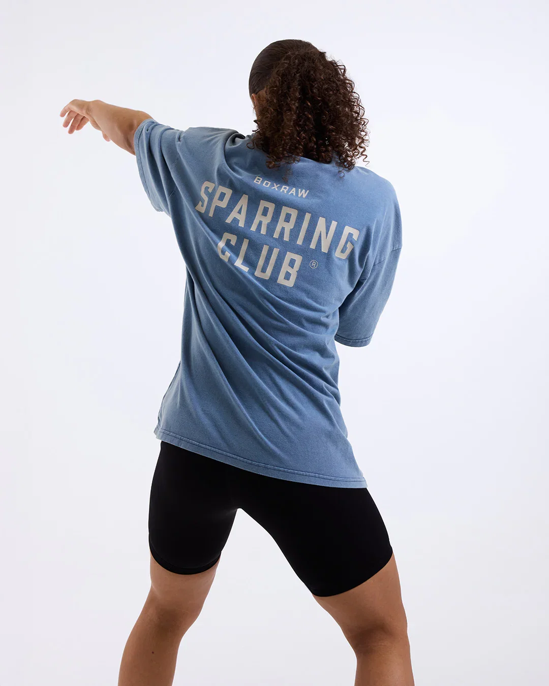 Image of Sparring Club Oversized T-Shirt - Washed Baby Blue