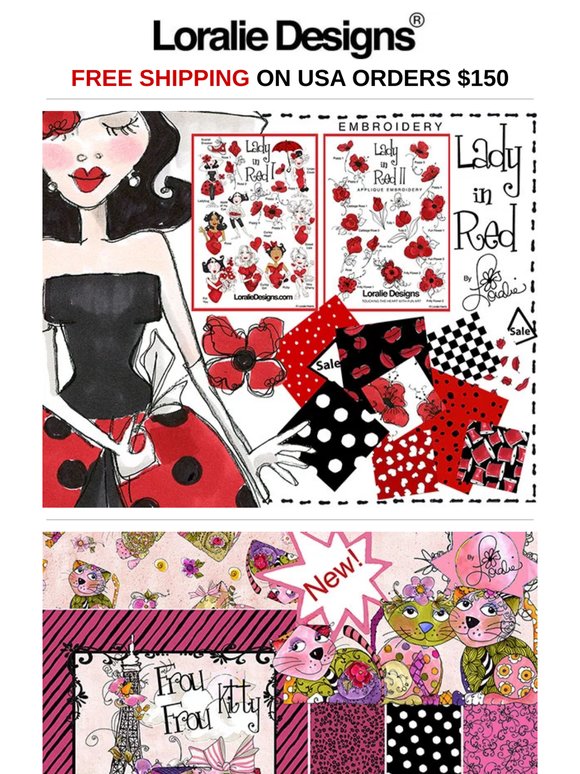 Lady in Red - Sale at Loralie Designs