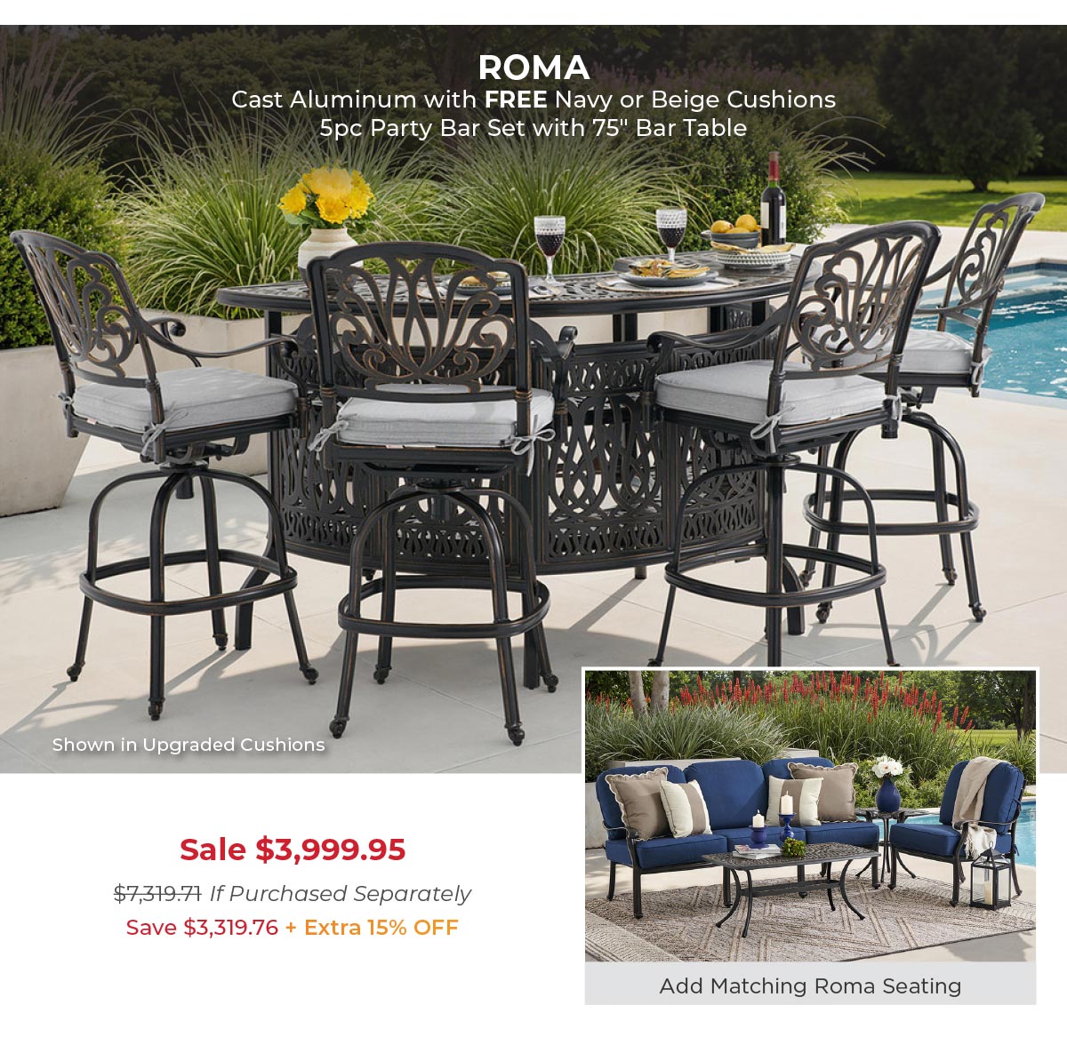 Roma 5pc party bar 