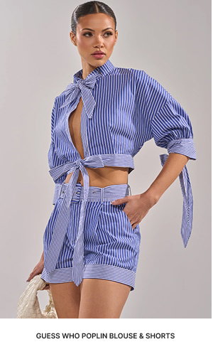 GUESS WHO POPLIN BLOUSE