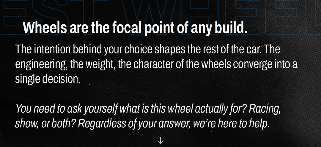 Pick the right wheels