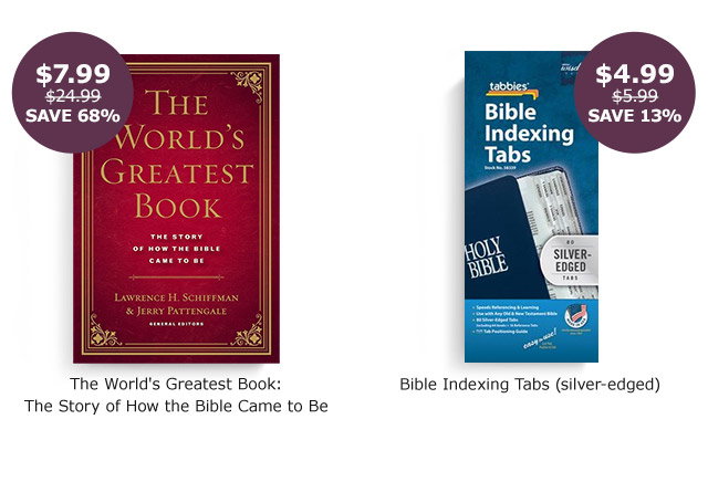 The World's Greatest Book: the Story of How the Bible Came to Be | Bible Indexing Tabs