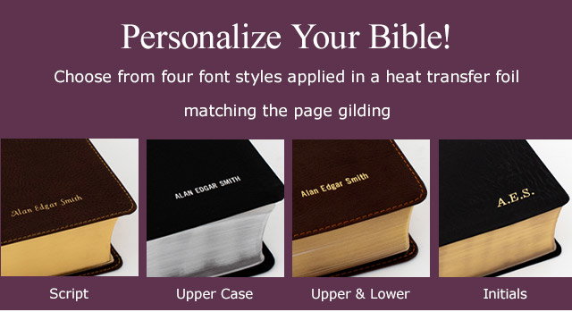 Personalize Your Bible!
