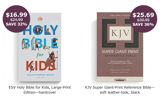 ESV Holy Bible for Kids, Large Print | KJV Super Giant Print Reference Bible
