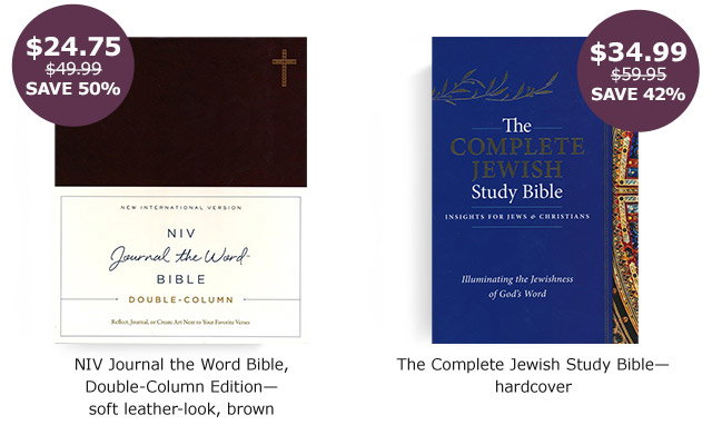 NIV Journal the Word Bible, Double-Column Edition | The Complete Jewish Study Bible