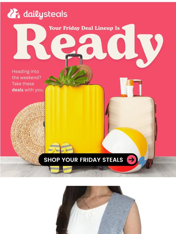 Your weekend steal list is ready