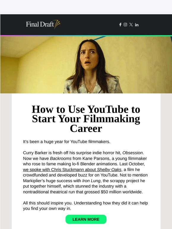 How to Use YouTube to Start Your Filmmaking Career 📺