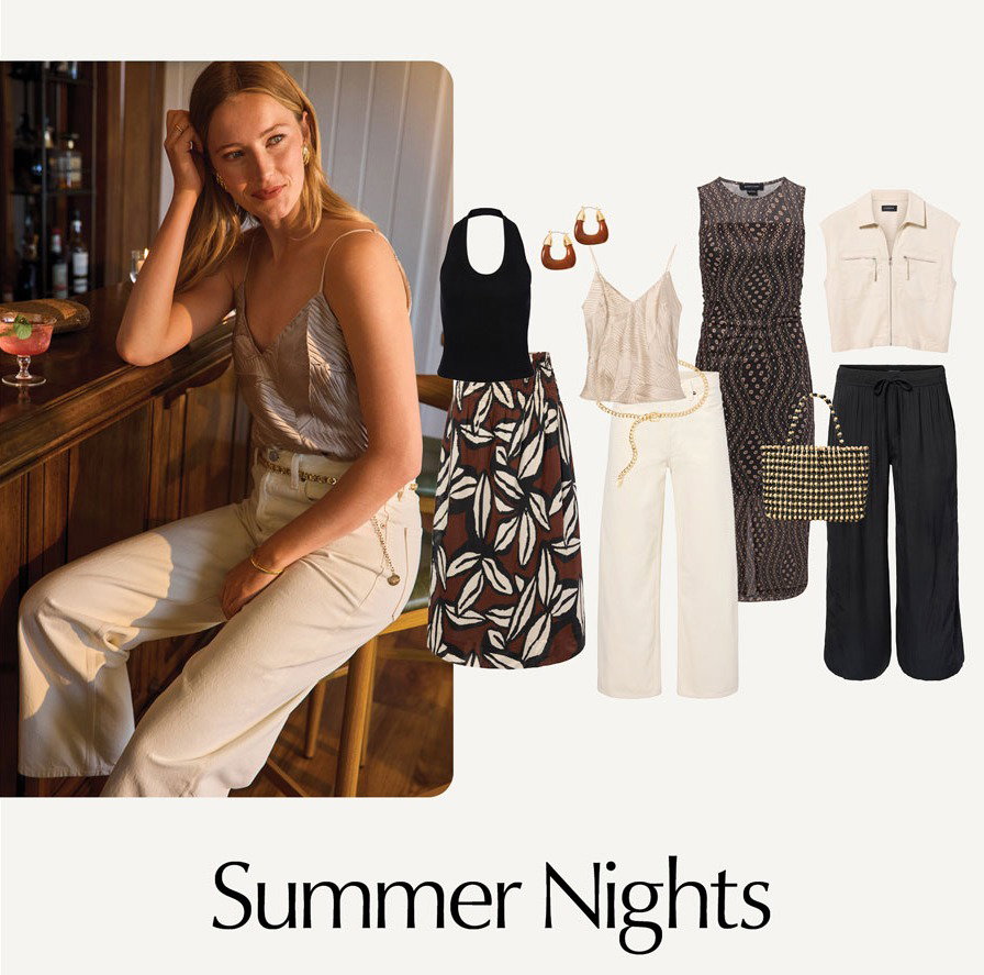 Summer Nights. Cutouts of themebox looks.