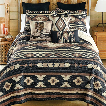 Western Mocha Quilt Bedding Collection