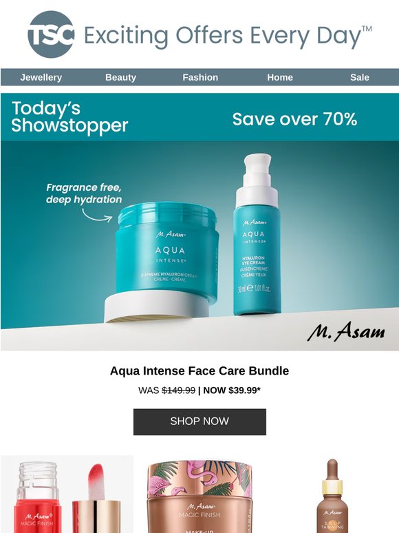 M. Asam Face Care Bundle, Hisense TV & Shokz Headphones