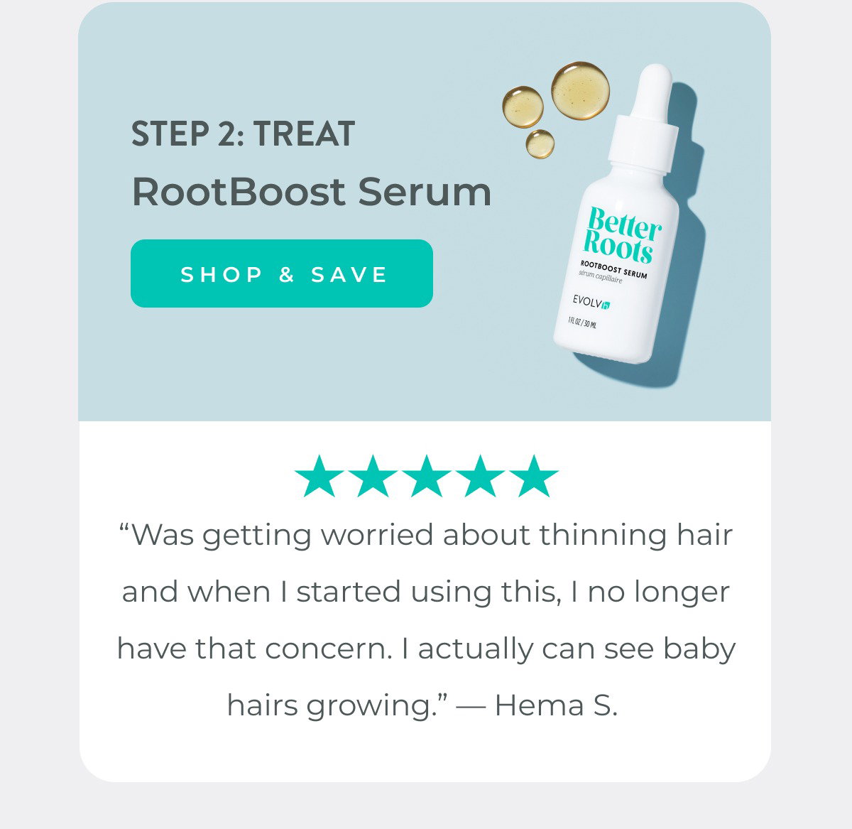 Step 2: Treat with RootBoost Serum