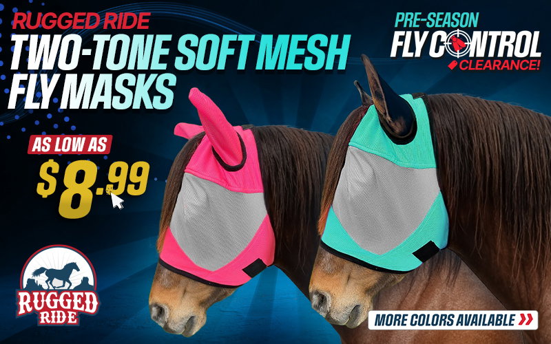 Two Tone Soft Mesh Fly Masks $8.99
