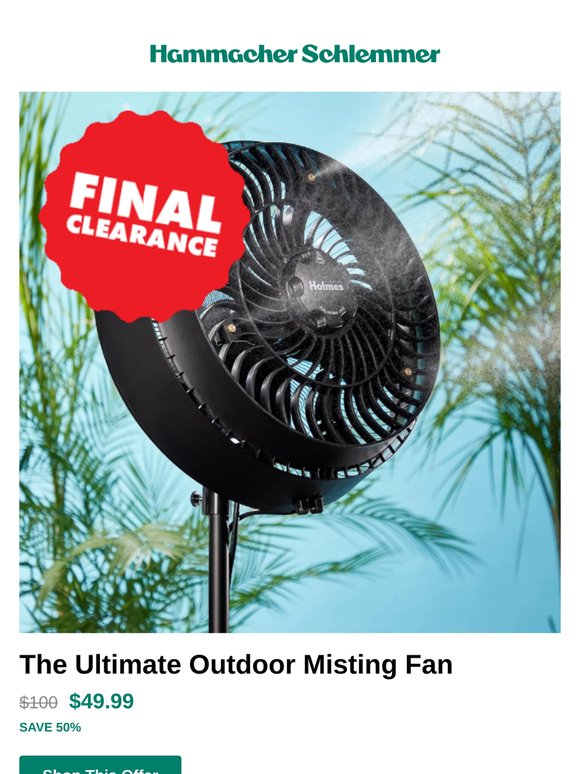 Beat the heat and save 50% off or more