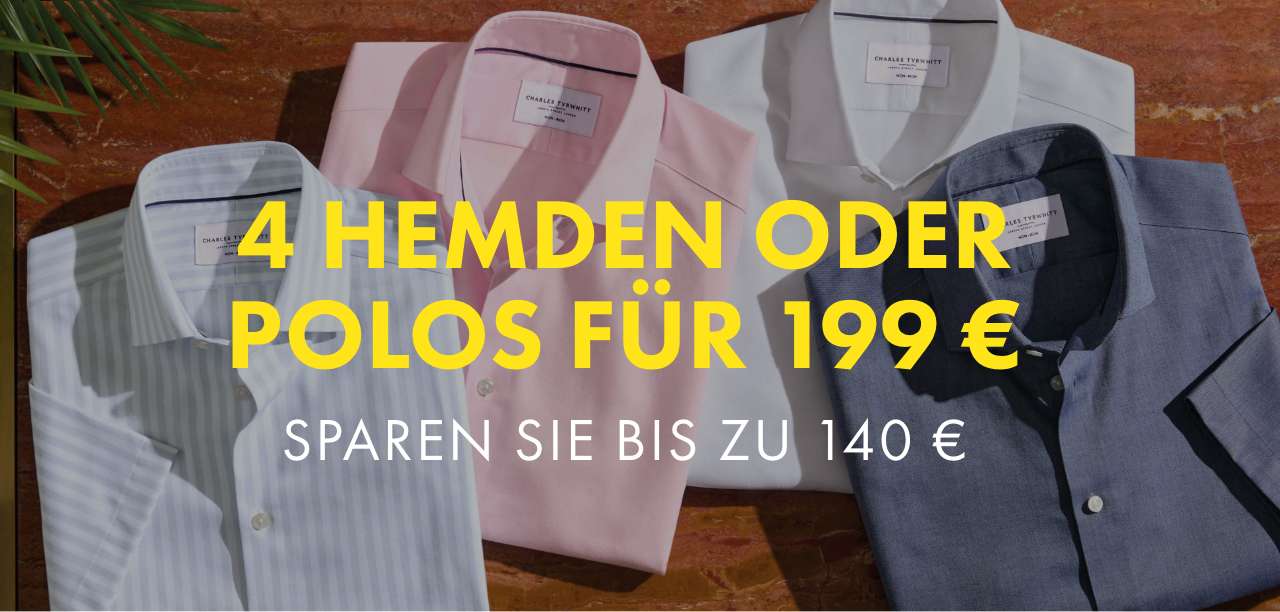4 HEMDEN ODER POLOS FÜR 199 €