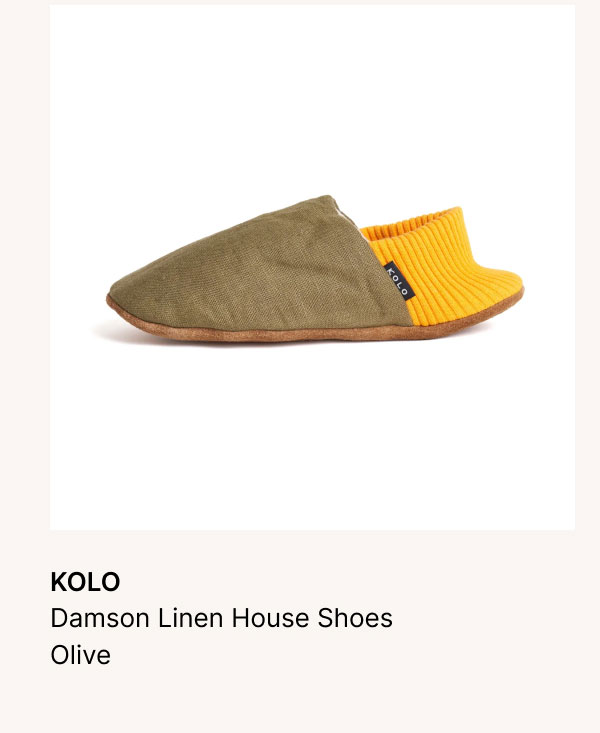 KOLO Damson Linen House Shoes Olive