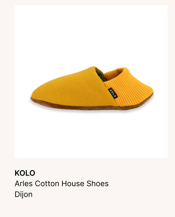 KOLO Arles Cotton House Shoes Dijon