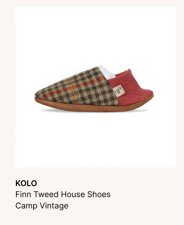 KOLO Finn Tweed House Shoes Camp Vintage