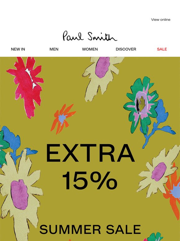 Sale: 15% off when you spend $300