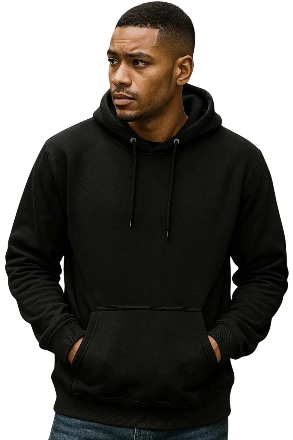 Image of Plain Polyester Pullover Hoodie
