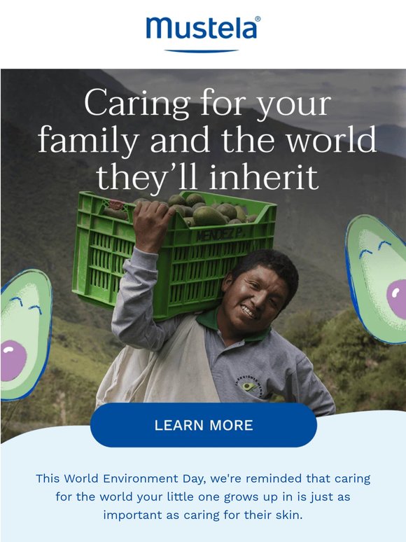 Caring for their future starts now. 🌎