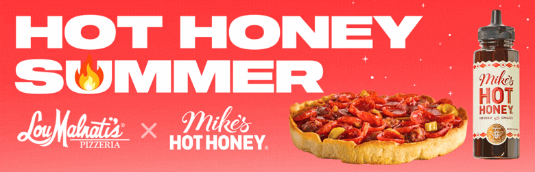 Lou's x Mike's Hot Honey Deep Dish Pizza