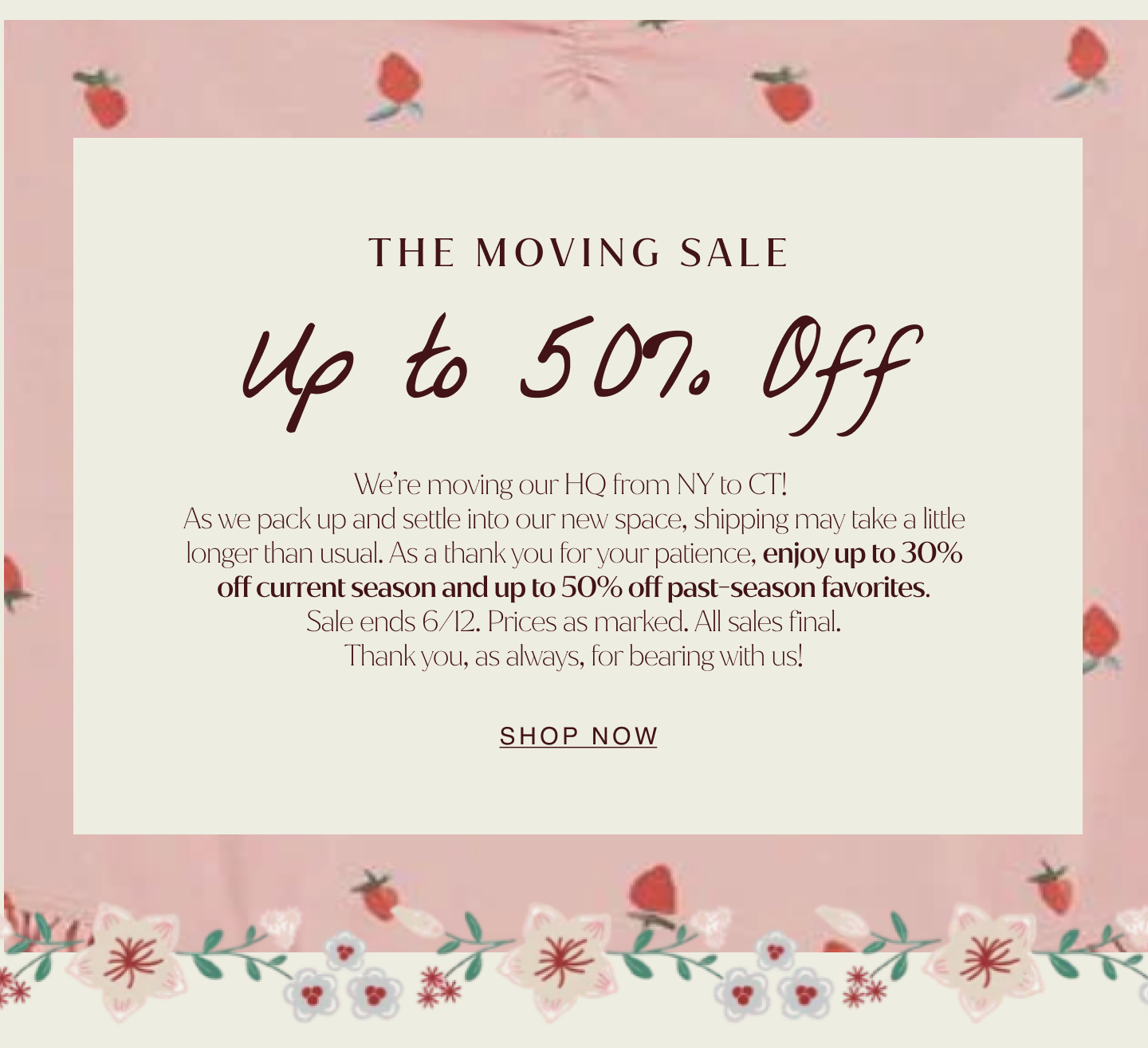 Moving Sale