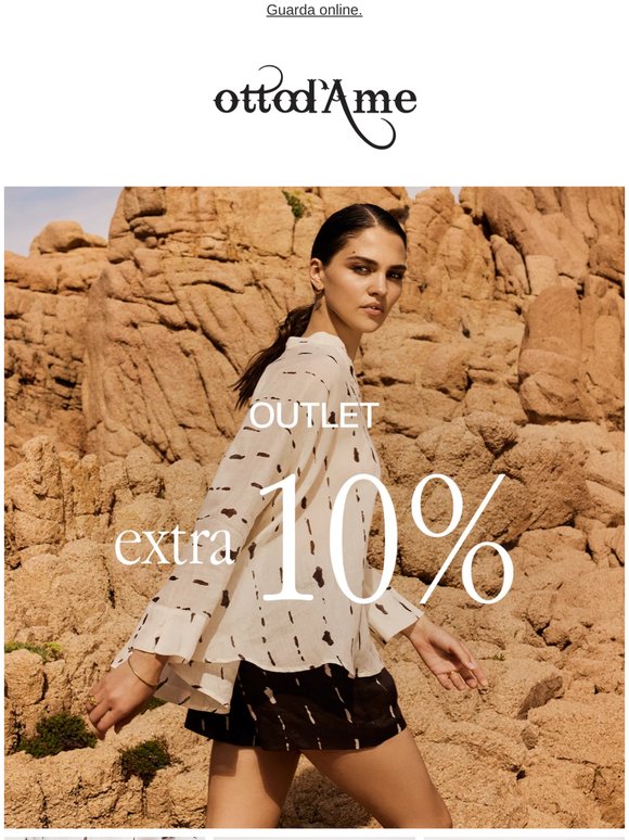 😍 EXTRA -10% solo sull’Outlet