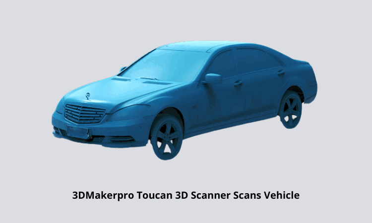 3DMakerpro Toucan 3D Scanner Scans Vehicle