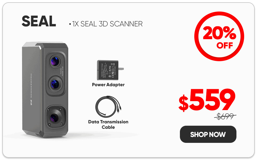 Seal 3d scanner 2026 3DMakerpro flash sale