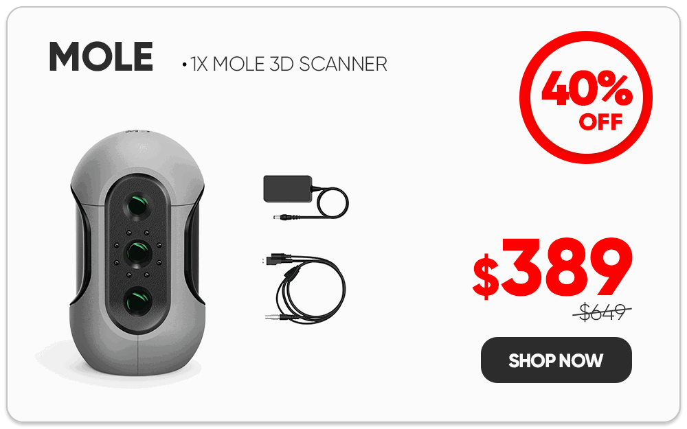 Mole 3d scanner 2026 3DMakerpro flash sale