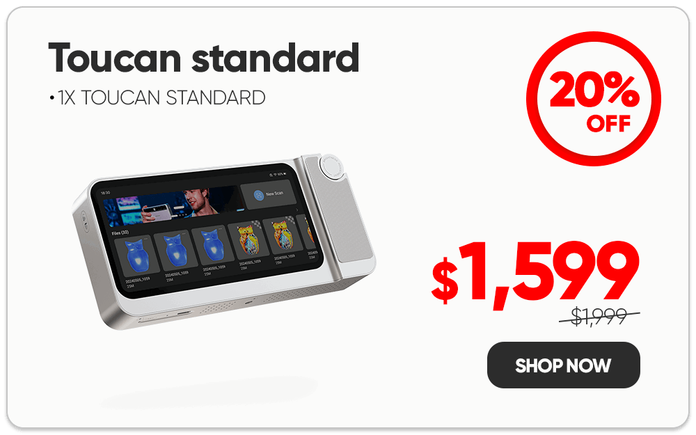 Toucan 3d scanner 2026 3DMakerpro flash sale