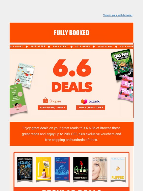 Great Deals on Great Reads this 6.6!