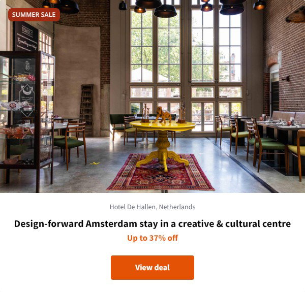Design-forward Amsterdam stay in a creative & cultural centre