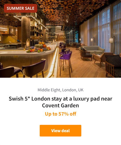 Swish 5* London stay at a luxury pad near Covent Garden