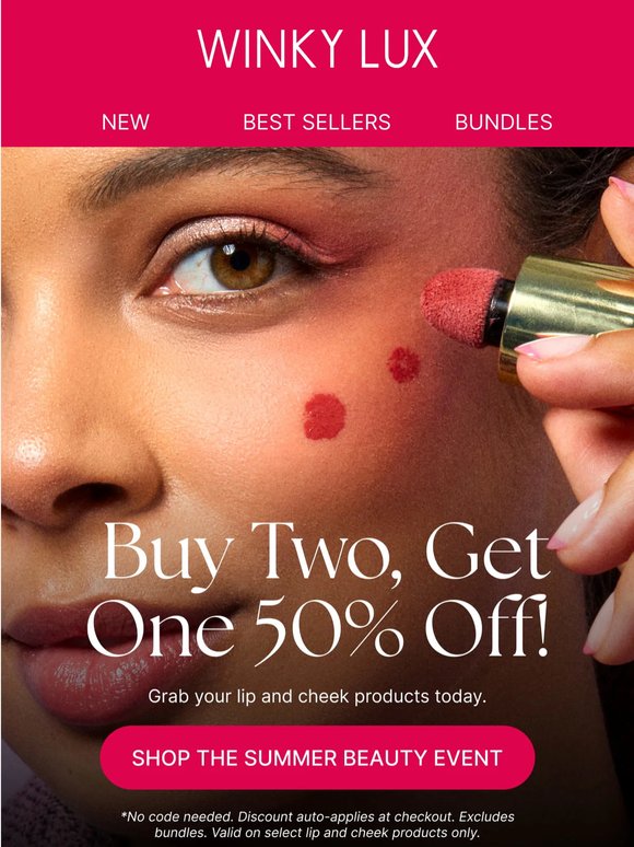 Pick your trio: Get the 3rd at 50% off 🎀